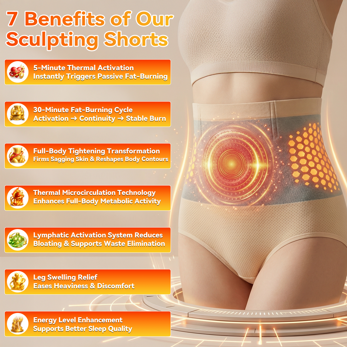 NatureEss® 2026 Moringa & Berberine 4-In-1 Micro-Particle Sculpting & Fat-Burn Shorts