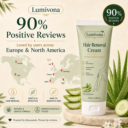 Natural Gentle Hair Removal Cream | For Women & Men, Sensitive Skin