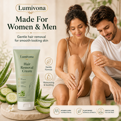 Natural Gentle Hair Removal Cream | For Women & Men, Sensitive Skin