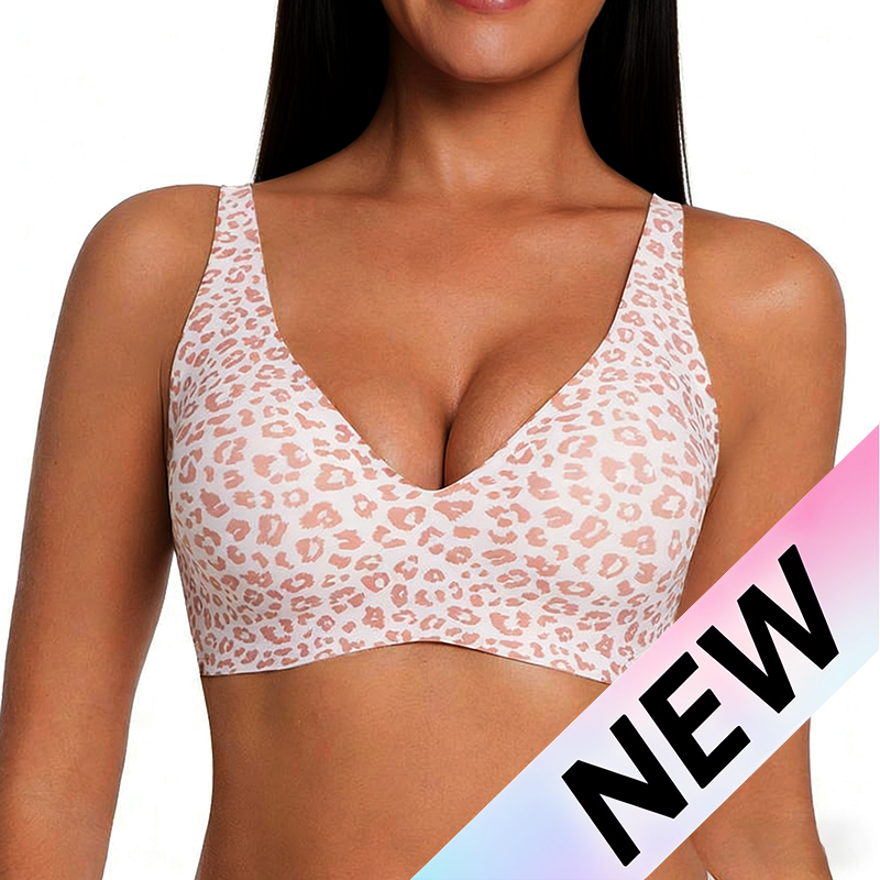 Wireless Women's Comfortable Push-Up Bralettes – Seamless T-Shirt Bras for Everyday Wear (Deep V)