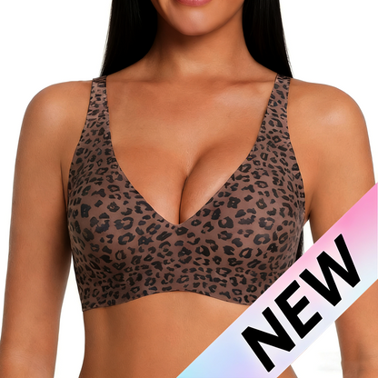 Wireless Women's Comfortable Push-Up Bralettes – Seamless T-Shirt Bras for Everyday Wear (Deep V)