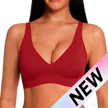 Wireless Women's Comfortable Push-Up Bralettes – Seamless T-Shirt Bras for Everyday Wear (Deep V)