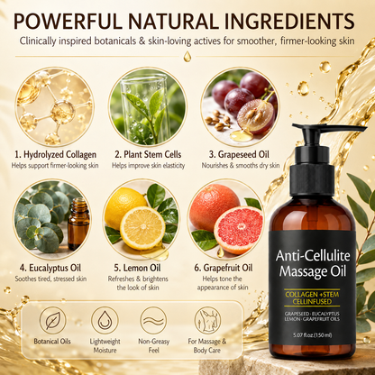 Anti Cellulite Massage Oil — Target Stubborn Fat & Sculpt Your Body