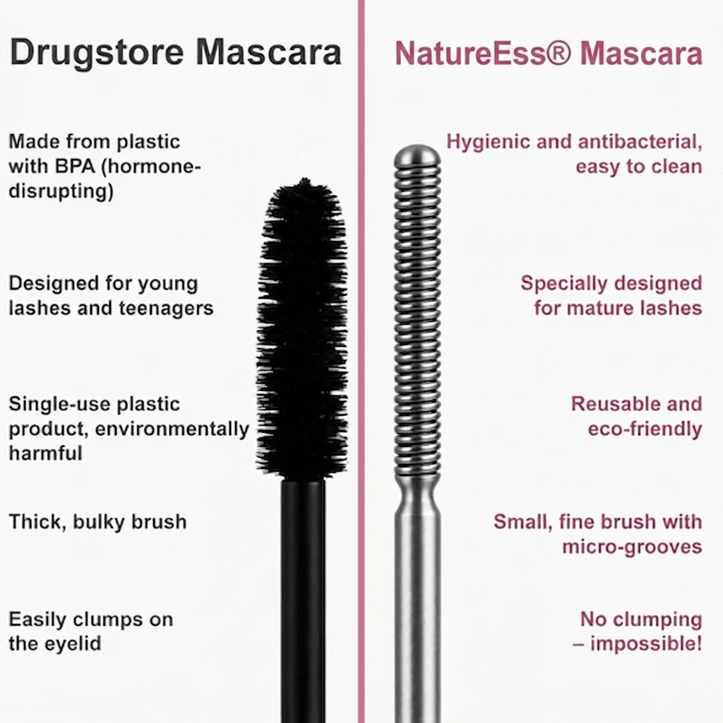 NatureEss® Waterproof Fibre Mascara💧  – Volume & Length without Clumping for Dramatic Moments