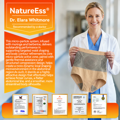 NatureEss® 2026 Moringa & Berberine 4-In-1 Micro-Particle Sculpting & Fat-Burn Shorts